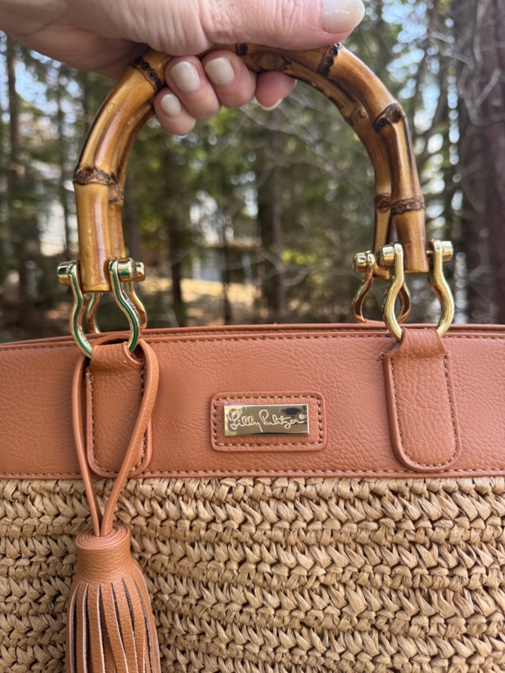 Lilly Pulitzer Greydon Straw Tote Bag - Picture 14 of 16